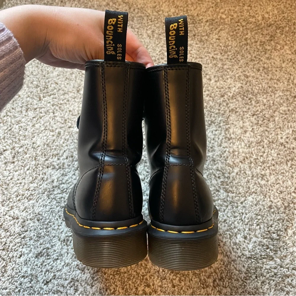 Dr. Martens 1460 Black Leather Boots - Picture 5 of 7